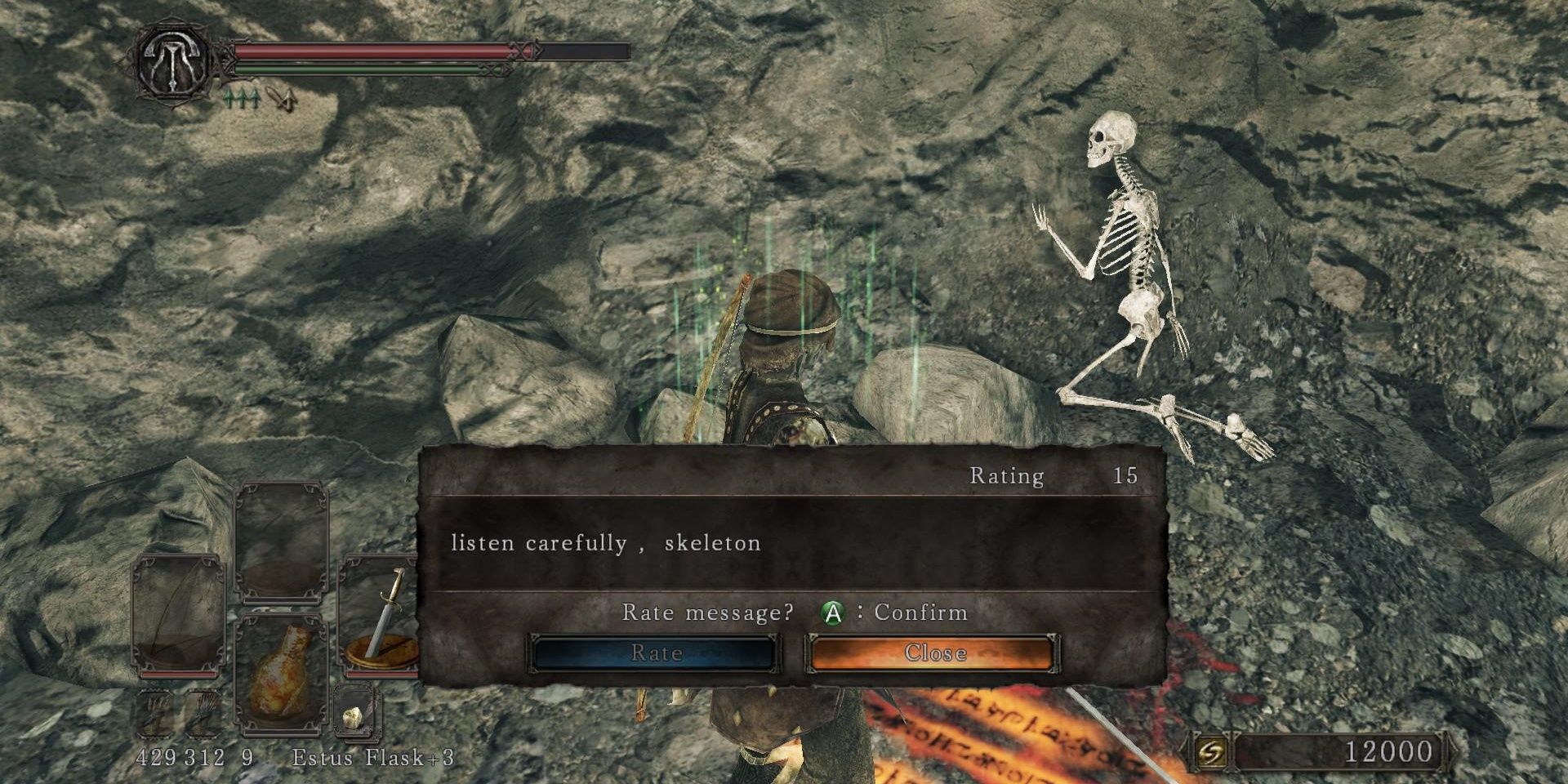Dark Souls 2 Skeleton Message Cropped