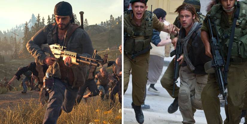Days Gone and World War Z scene 