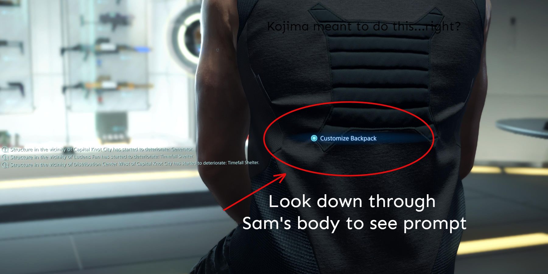 Death Stranding How to Unlock the Backpack Cover