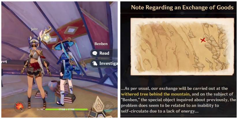 derfi letter loction in genshin impact