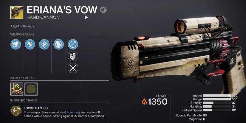 Destiny 2 Erianas Vow