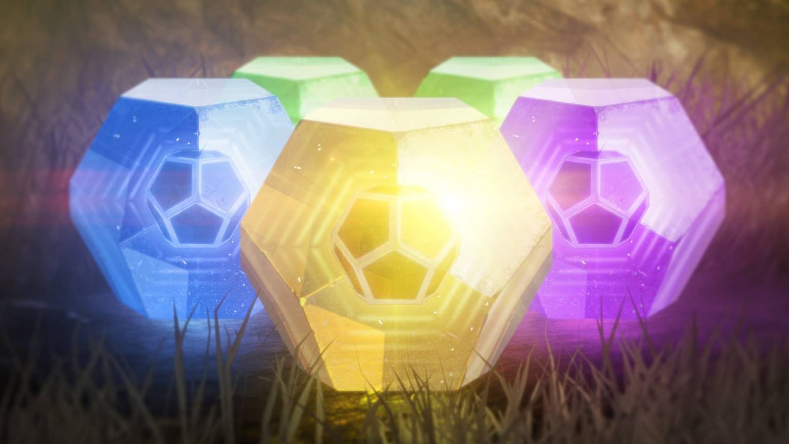 All of the various loot rarity drops in Destiny 2 in a pile