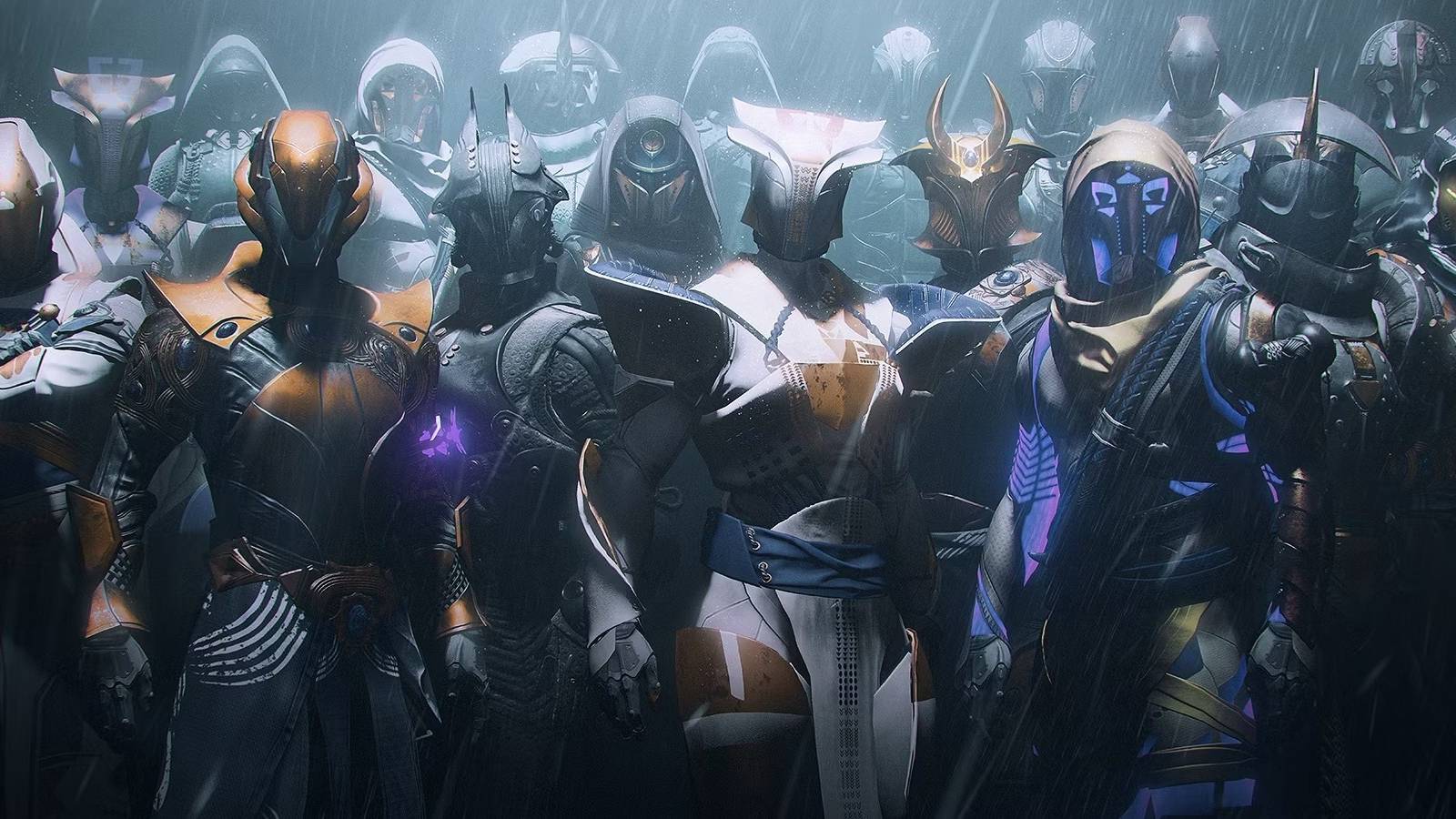 Destiny 2 Guardians posing with unique armor