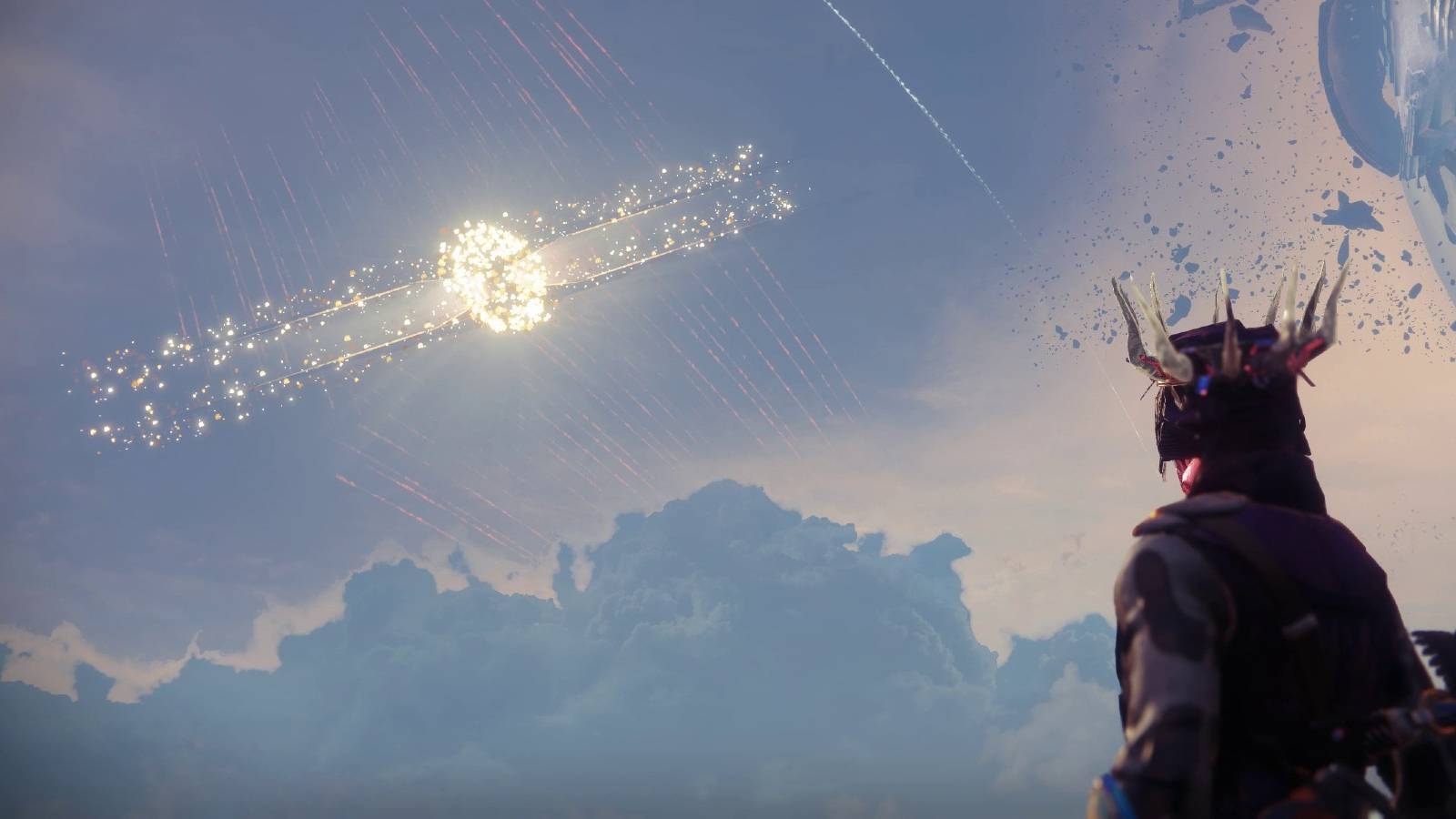 Rasputin destroying The Almighty from the perspective of a Guardian in the Tower