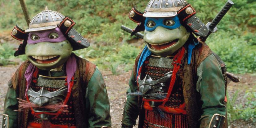 Donnie and Leo in Teenage Mutant Ninja Turtles 3