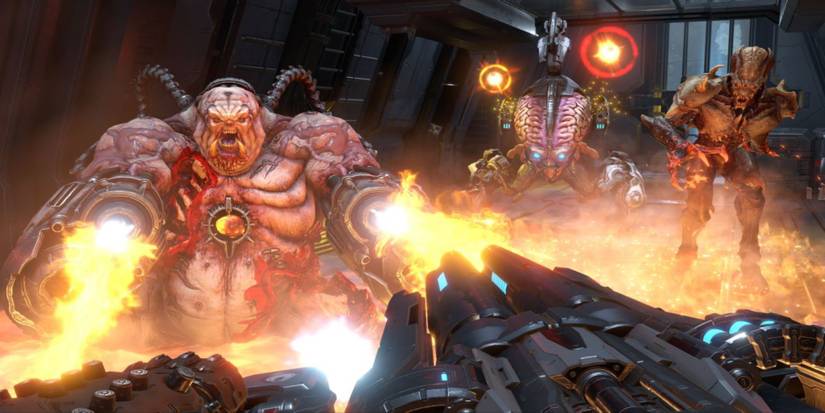 Demon Destruction in Doom Eternal 