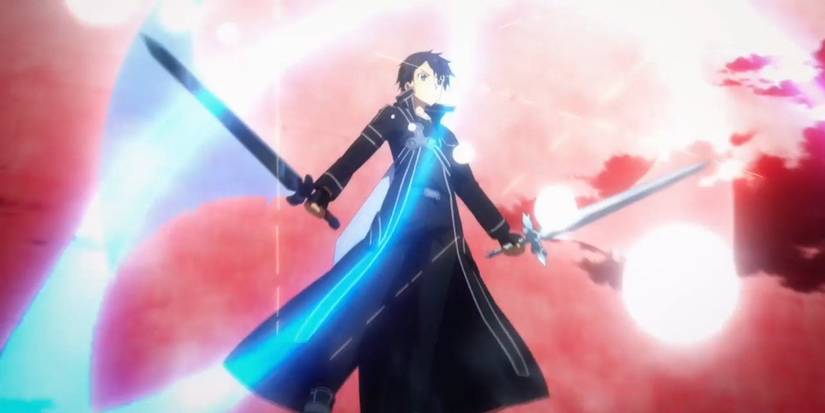 Kirito performing Dual Wielding