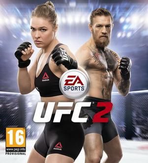 EA Sports UFC 2 cover art Ronda Rousey and Connor McGregor