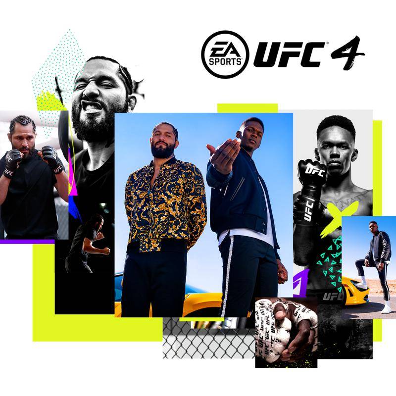 EA UFC 4 cover art Jorge Masvidal and Israel Adesanya