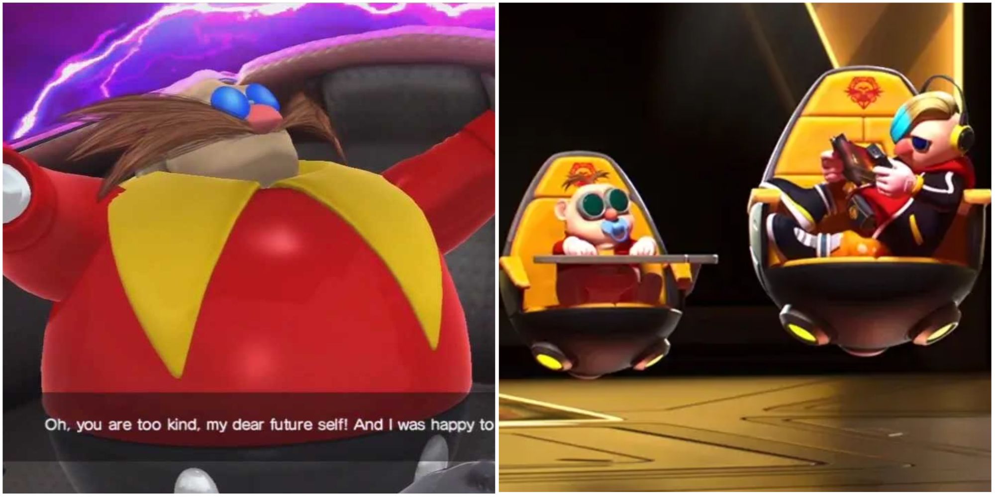 Eggman in Sonic Generations and Sonic Prime