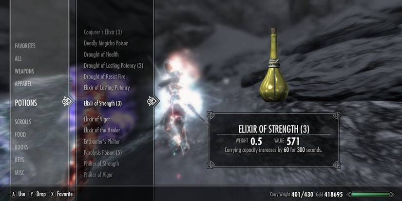 What Is Elixir Strangth Elder Scrolls: Most Overpriced Items In The Franchise