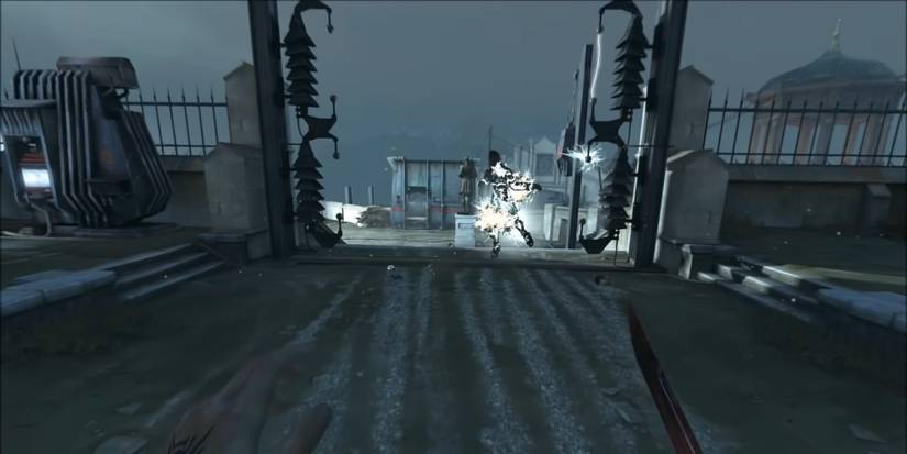 Dishonored Enemy Vaporized By A Wall Of Light