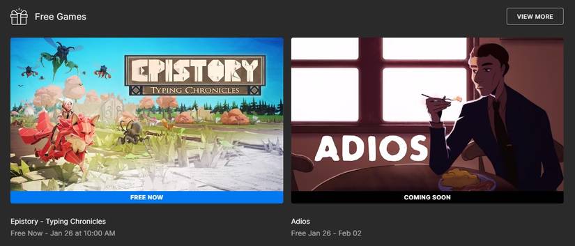 epic games store free games january 2023 adios