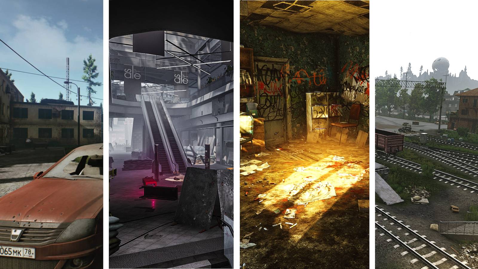 escape from tarkov maps - customs, interchange, office, and reserve