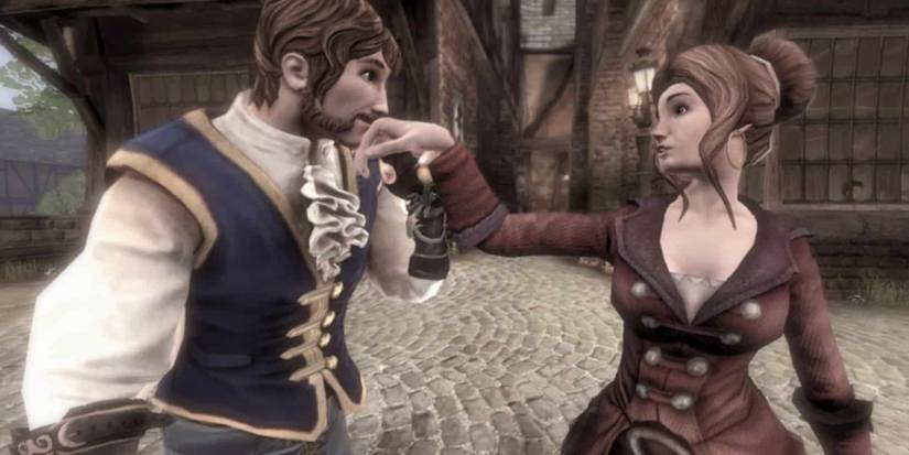 Fable 3 Hero kissing NPC's hand