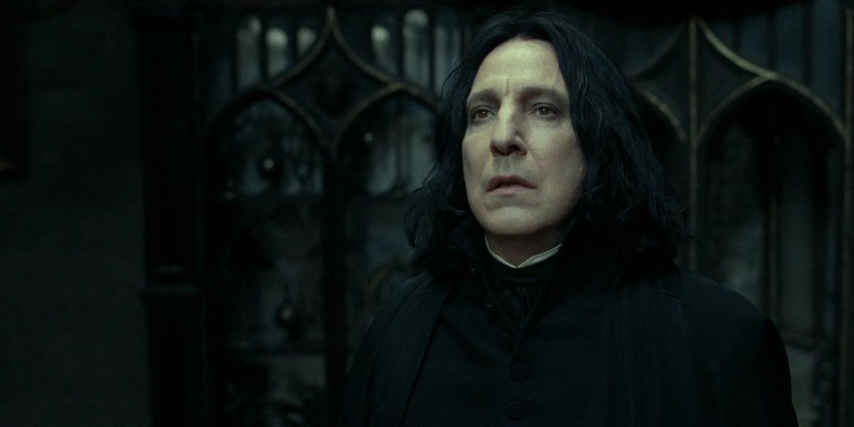 Severus Snape in Harry Potter and the Deathly Hallows part 1 in Dumbledore's chambers