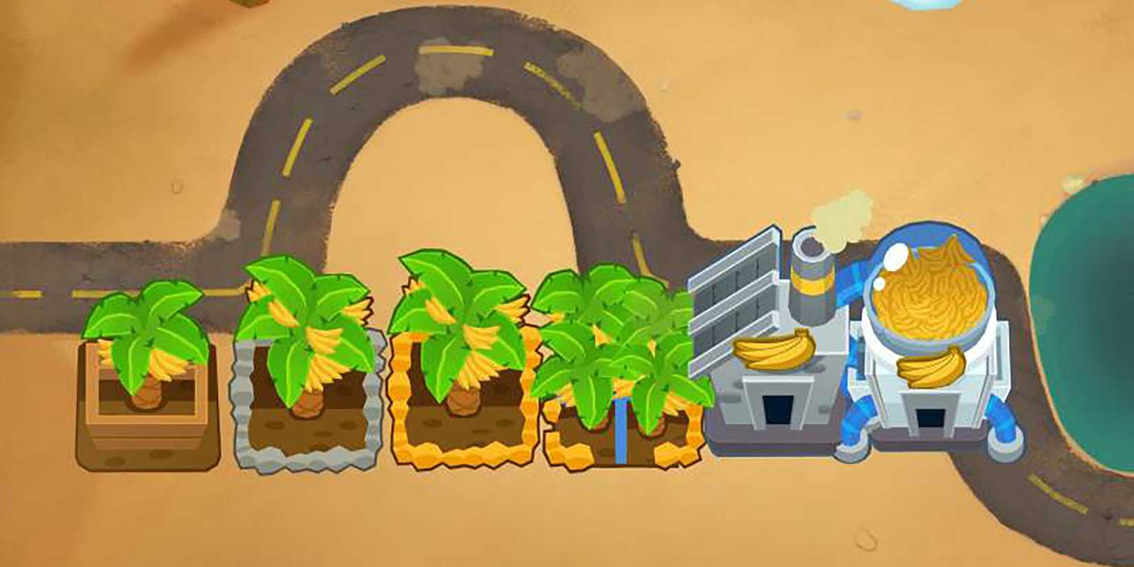 Banana Farms Leading To Banana Central