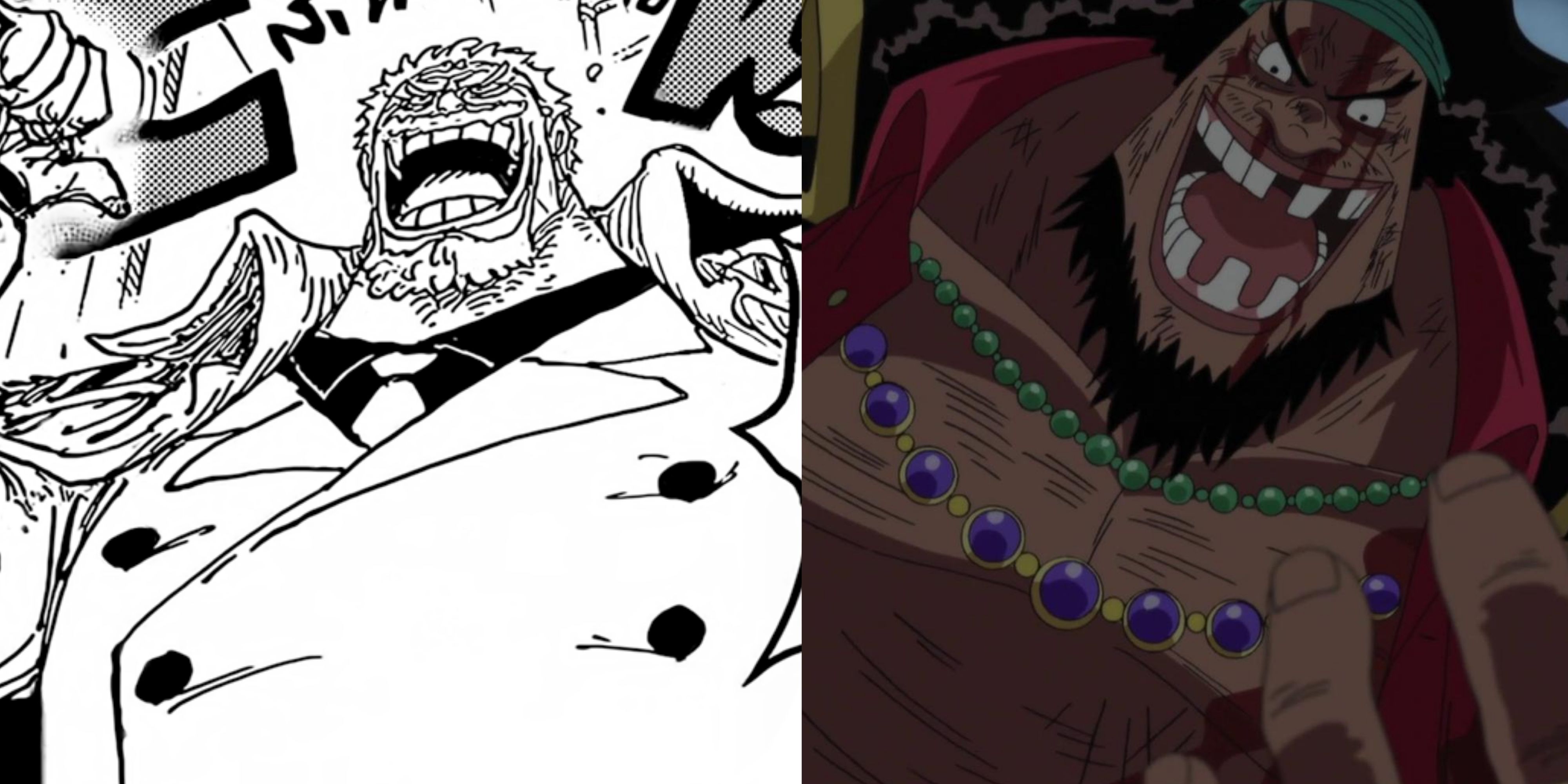 Featured One Piece Garp vs Blackbeard