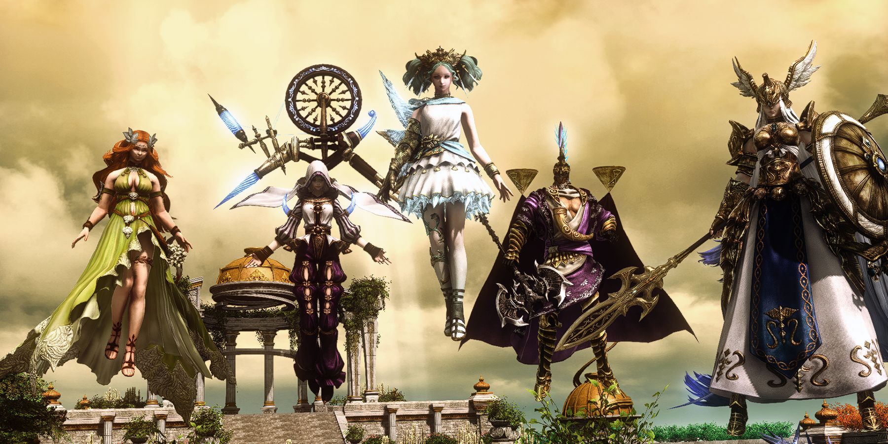 ffxiv final fantasy 14 players already met twelve gods halone althyk menphina nymeia nophica