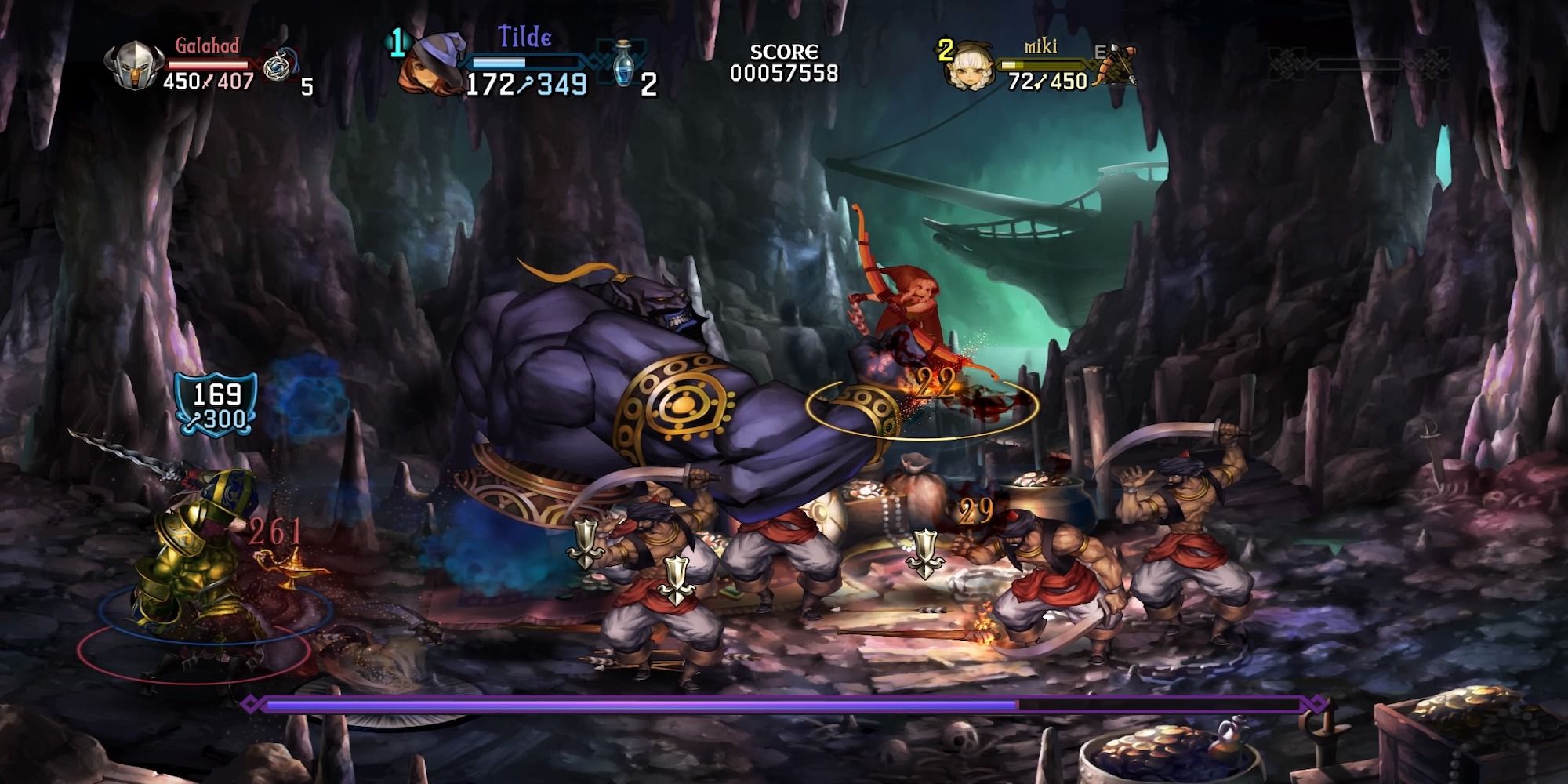 Fighting enemies in Dragon's Crown