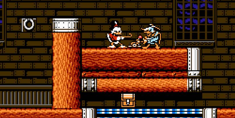 Fighting enemies in DuckTales 2