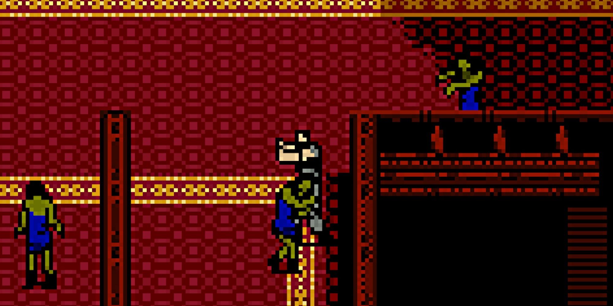 Fighting off zombies in Resident Evil Gaiden