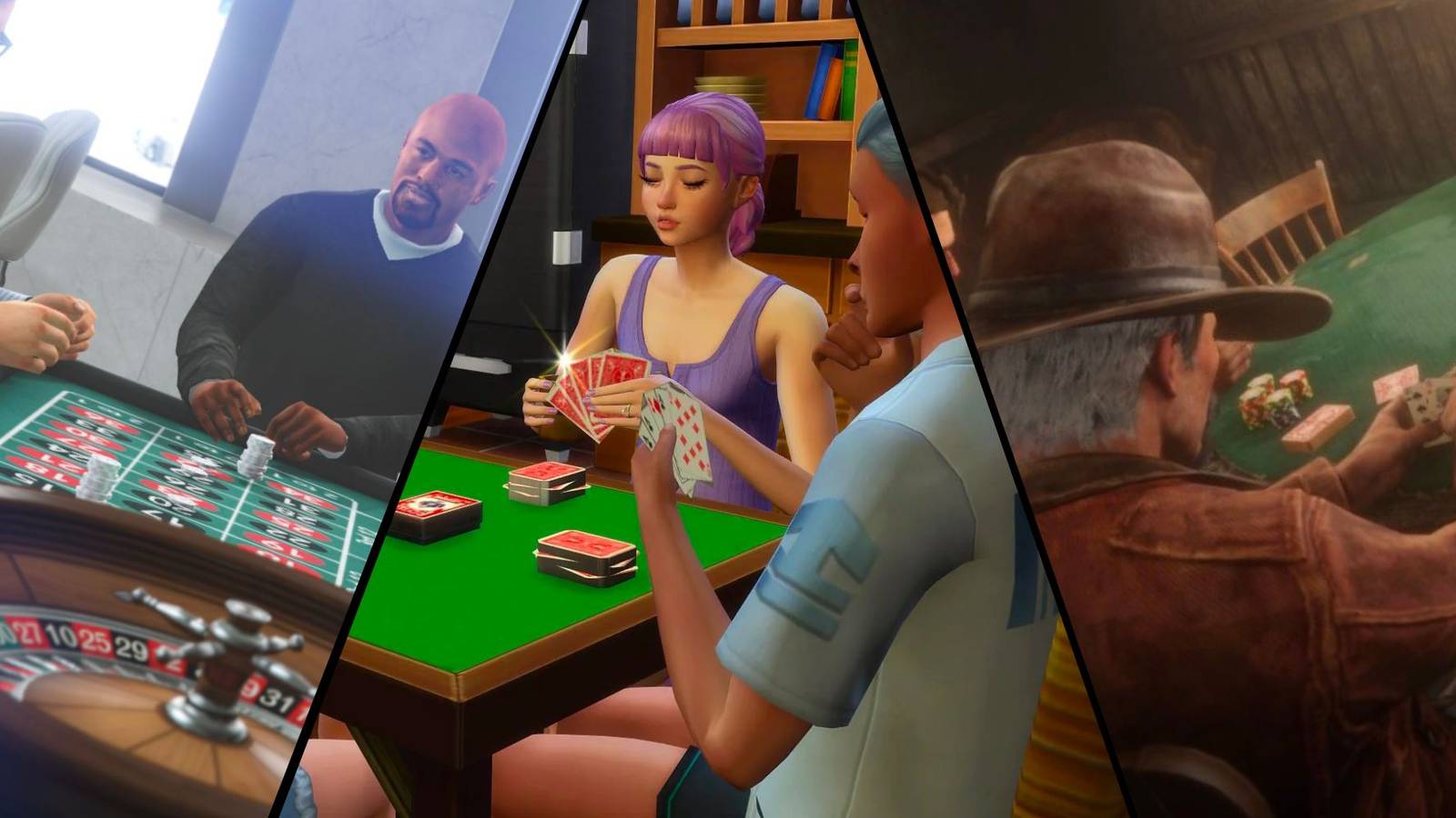 GTA, Sims, Red Dead Redemption Gambling