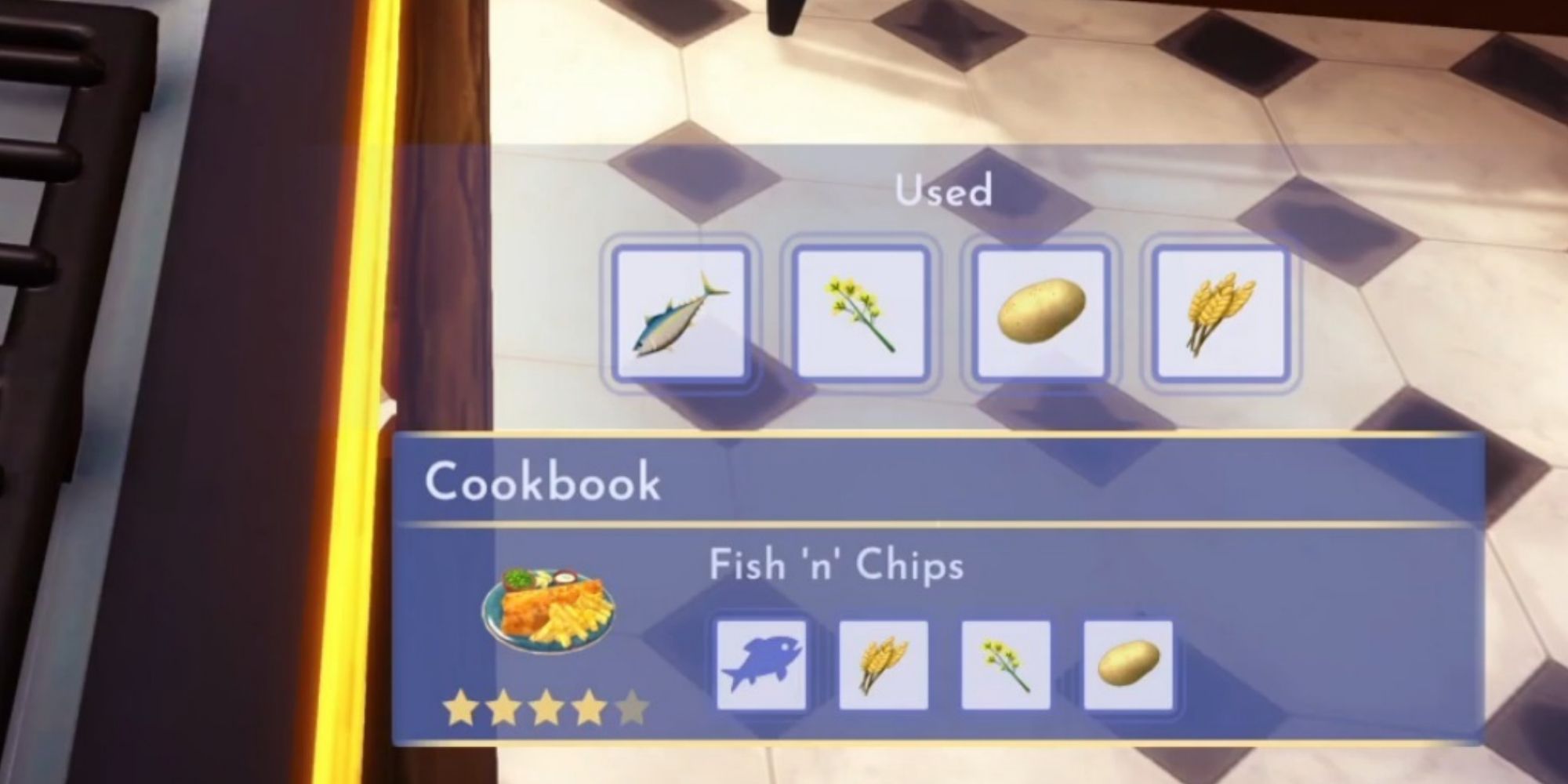 fish n chips in the cookbook