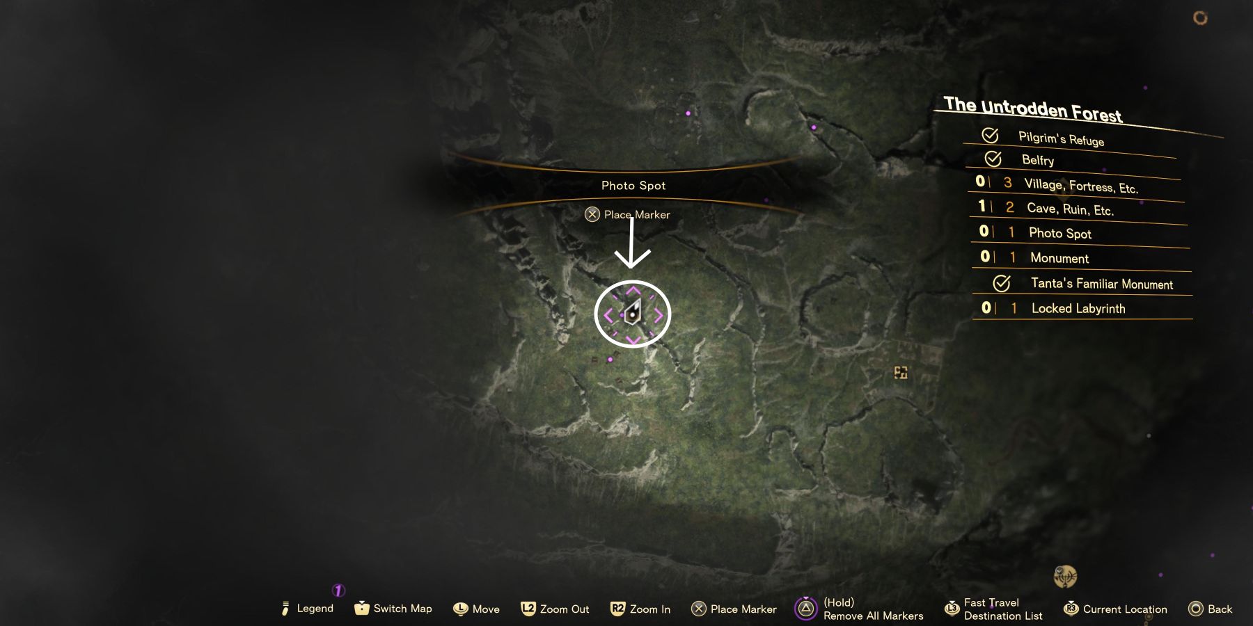 Forspoken-Photo-Spots-Untrodden-Forest-Map