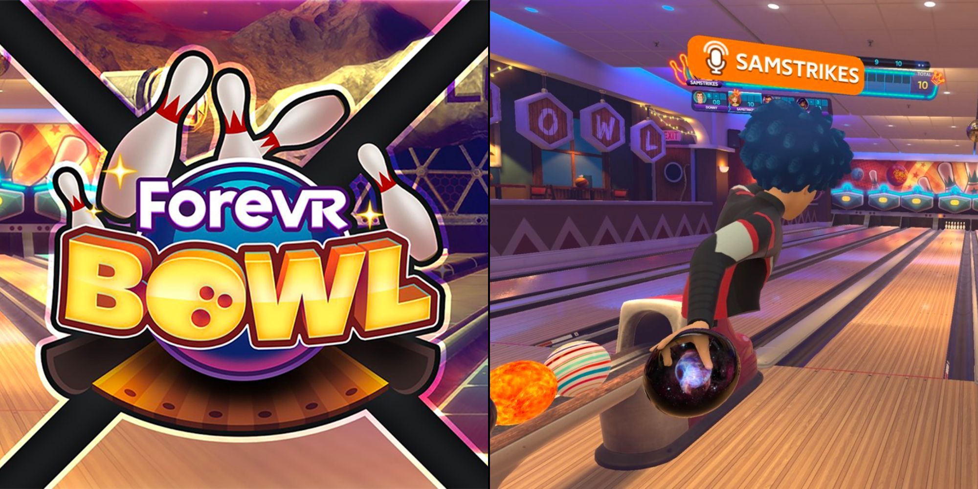 ForVR Bowl Logo and Gameplay