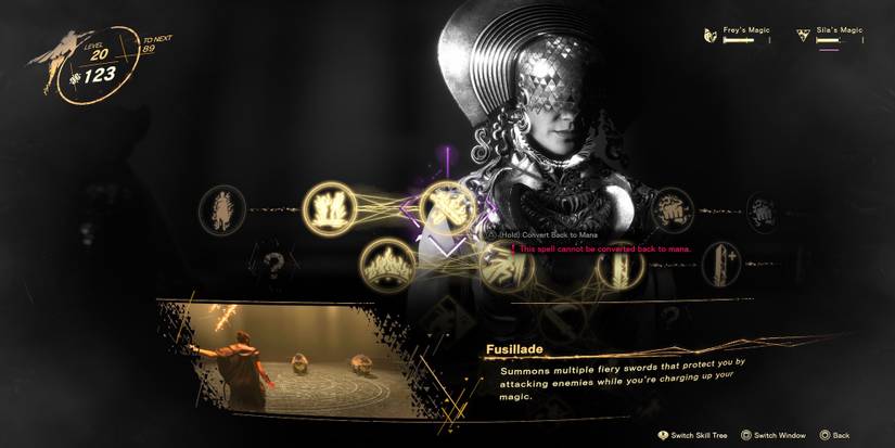 Fusillade in the skill tree in Forspoken 