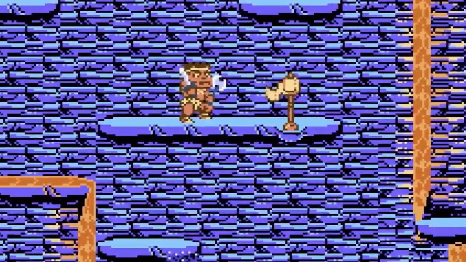 Player destroys enemies in a cave