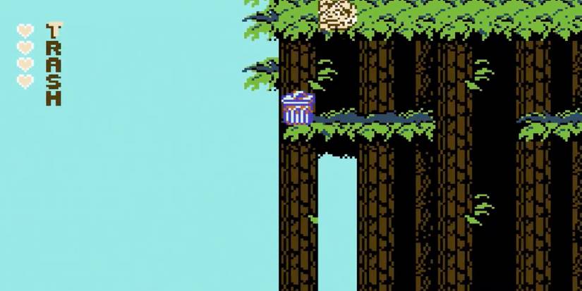 Player finds a treasure chest on top of a platform