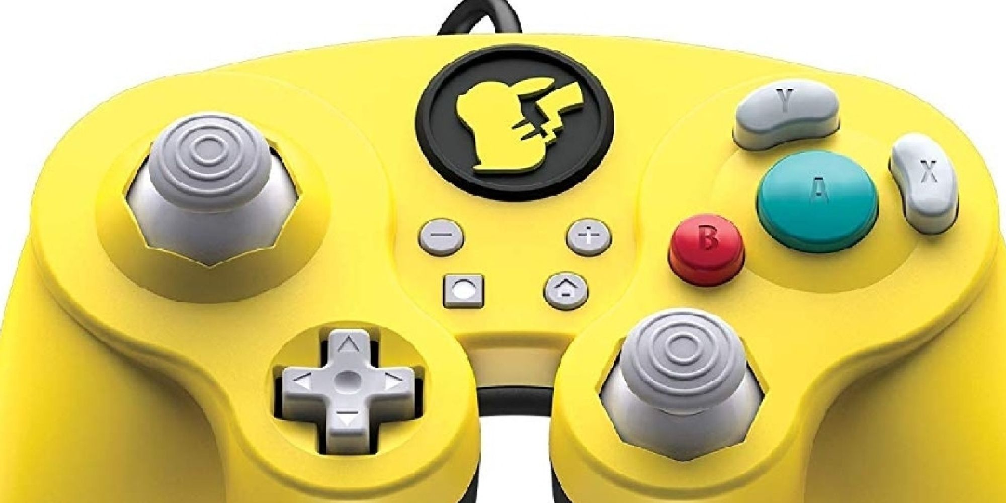 A customized Pikachu branded GameCube controller for Switch