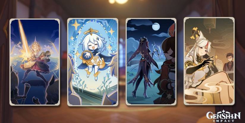 Genshin Impact Genius Invokation TCG Action Cards