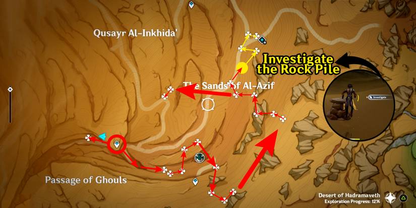 genshin impact sand greace pupa location in wenuts tunnels
