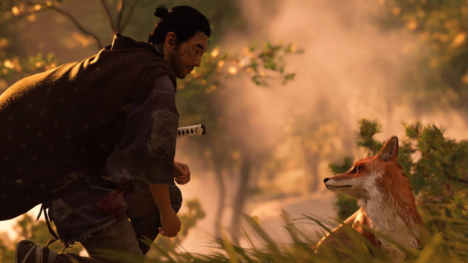 ghost of tsushima open world activities bamboo strike fox den shinto shrine exploration