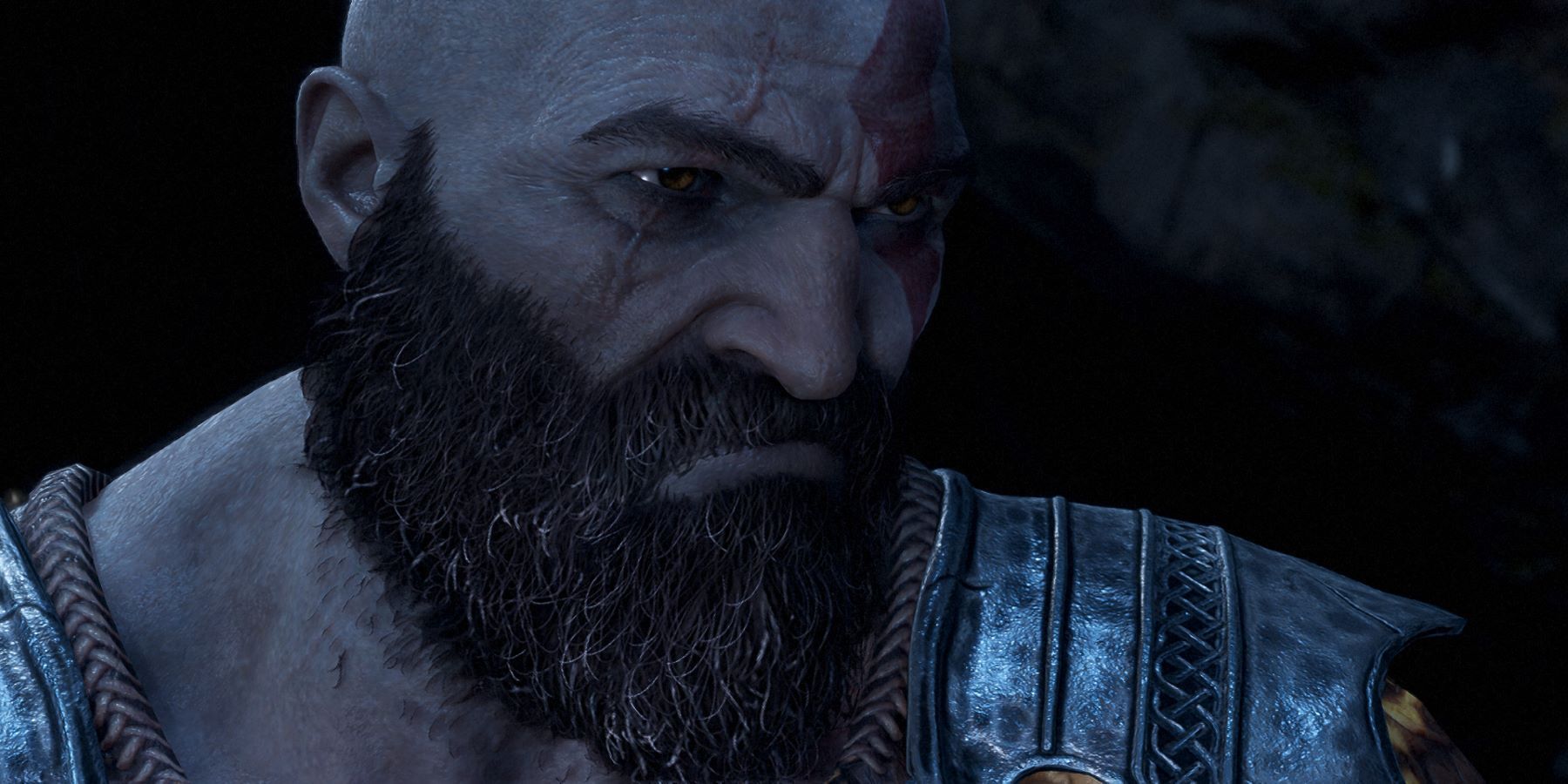 god of war kratos face