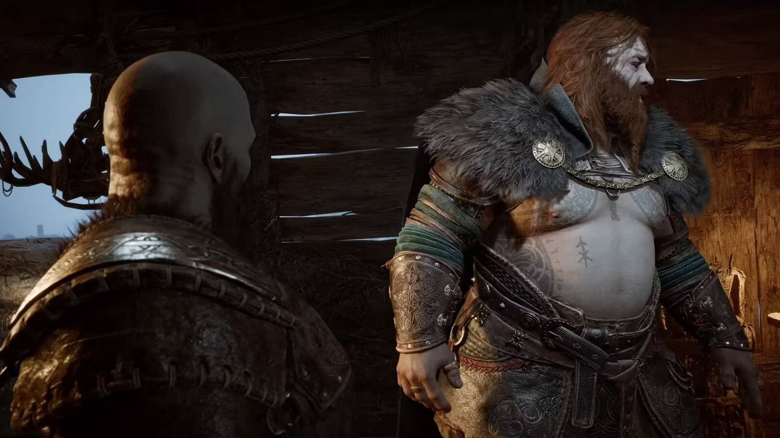 god of war ragnarok kratos thor introduction