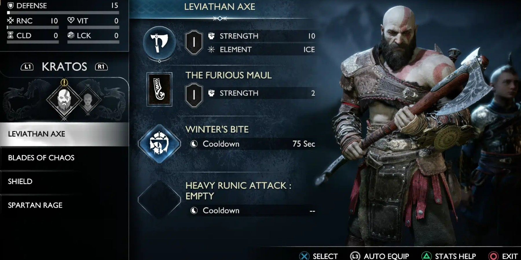 God of war ragnorok inventory menu