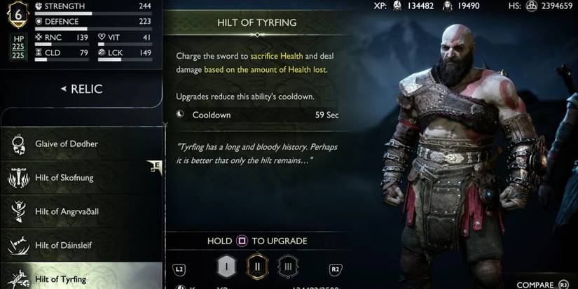 god of war rangarok relics