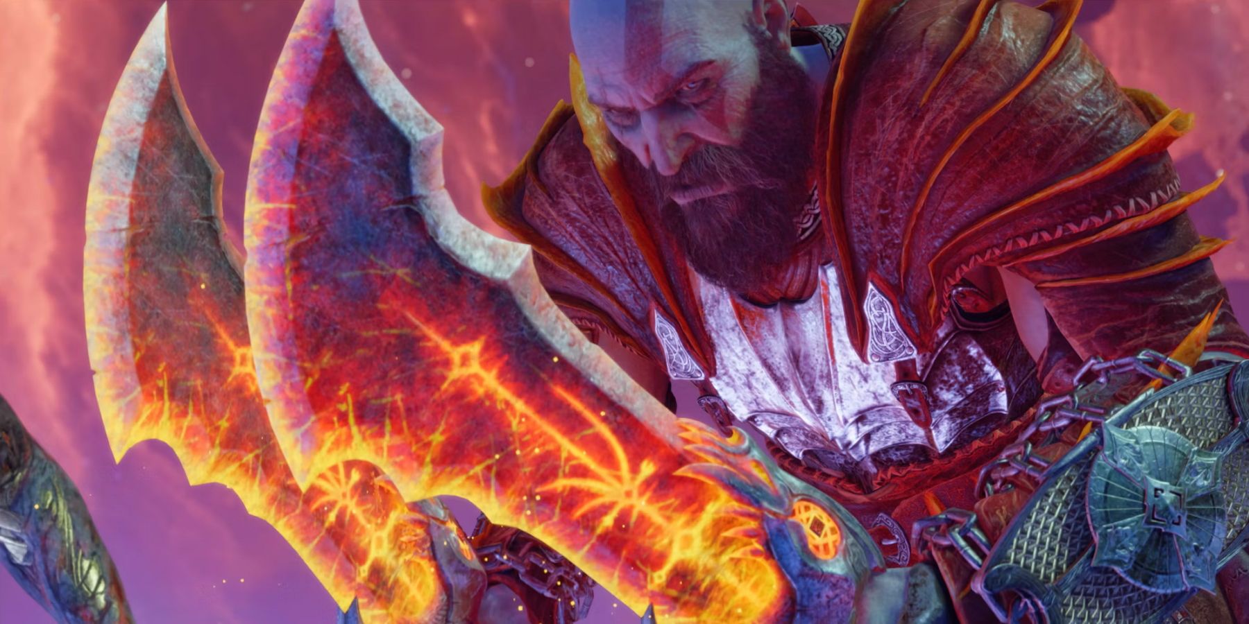 Kratos De God Of War Tenant Les Lames Du Chaos