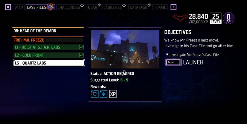 Gotham Knights Quartz Lab