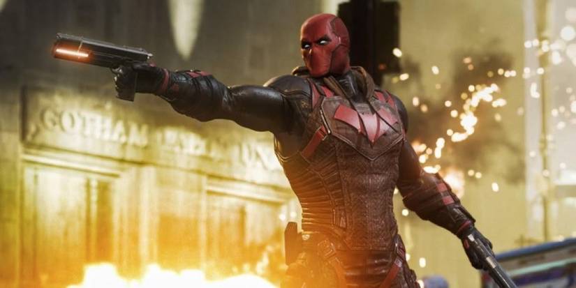 Gotham Knights Red Hood and his gun