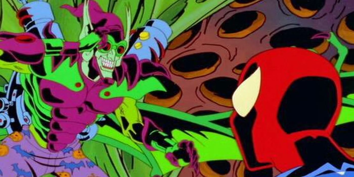 Counter-Earth Green Goblin (left) addressing Spider-Man (right). Image Source: pcpando.com