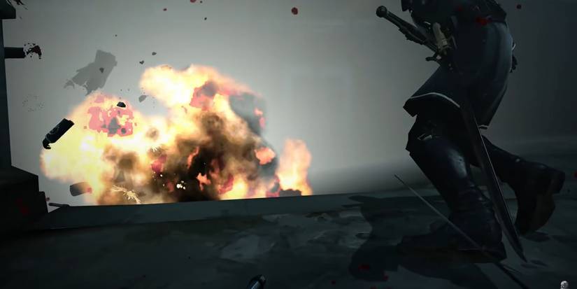 Dishonored Grenade Going Off