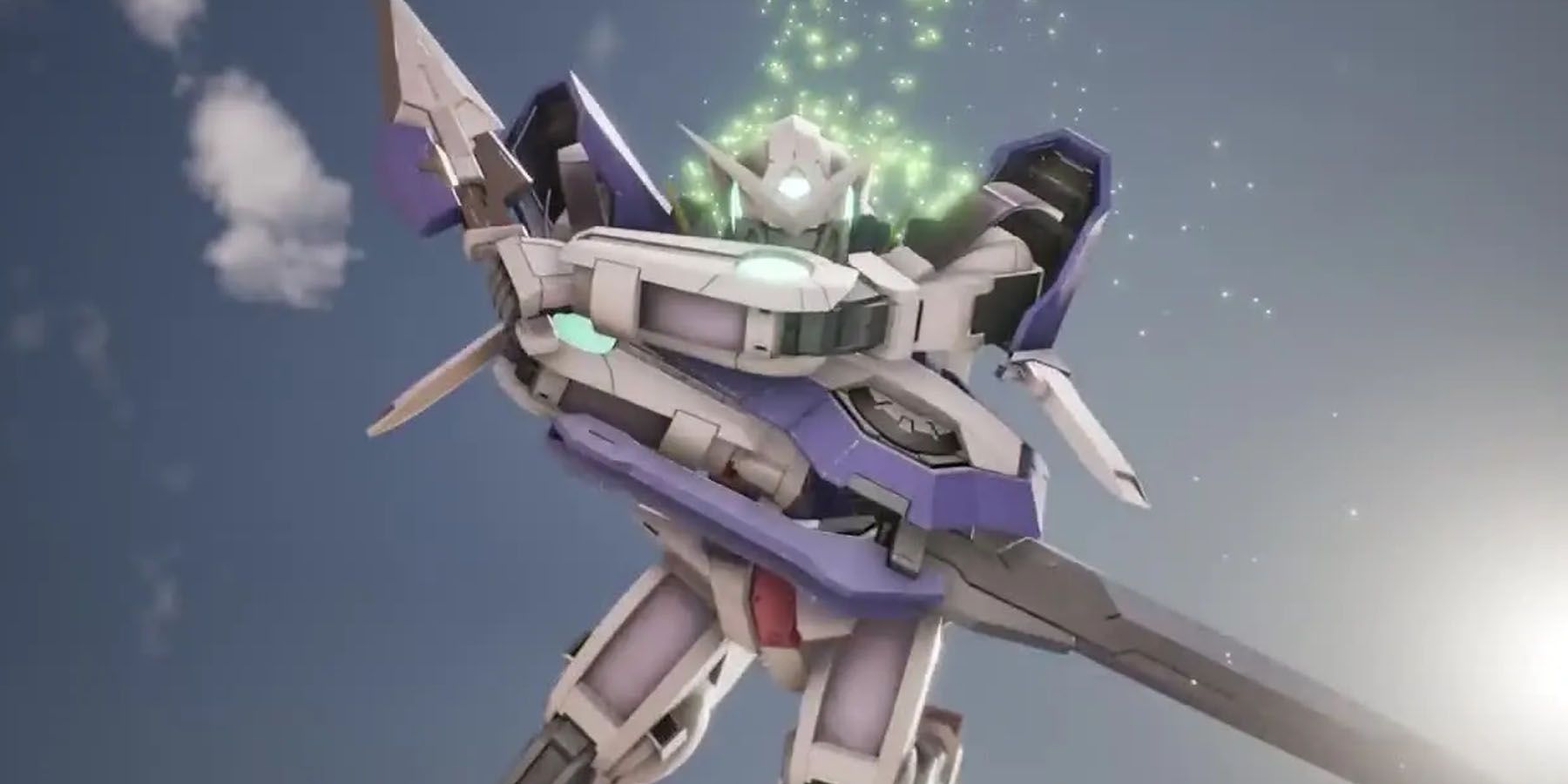 Gundam Exia preparing an attack