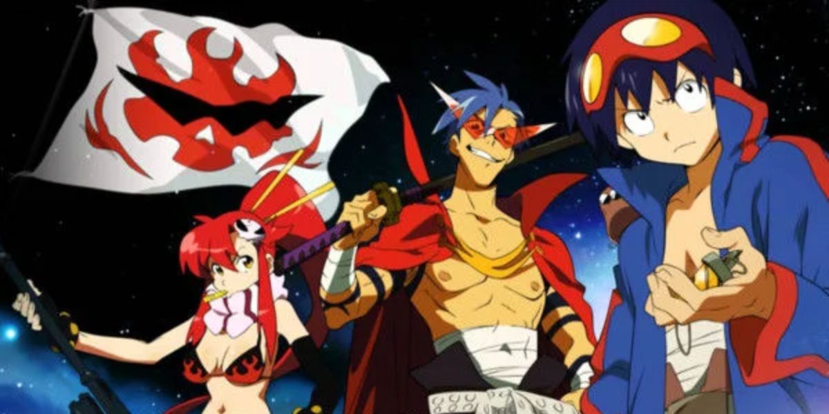 Some of the Main Characters in Gurren Lagann