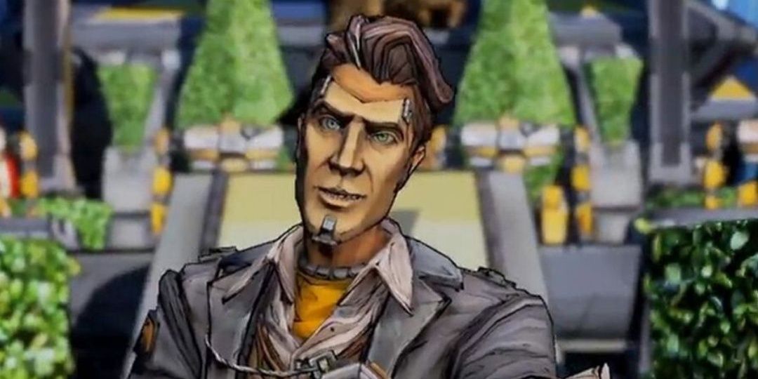 Handsome Jack from Borderlands 2 looking at the player