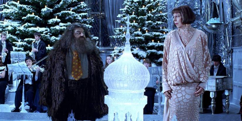 hagrid-and-madame-maxime-at-the-yule-ball from Harry Potter and the Goblet of Fire